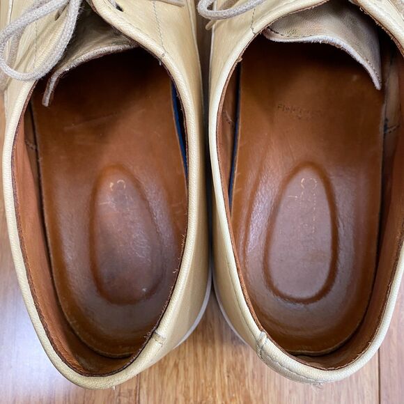 Allen Edmonds Park Avenue Leather Oxford Dress Shoes Sneakers Mens 10.5D Cream main image 8